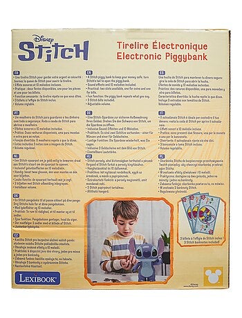 Cofrinho eletrónico stitch