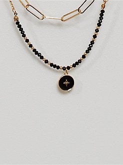 Colar 2 de duas voltas com pingente - Kiabi