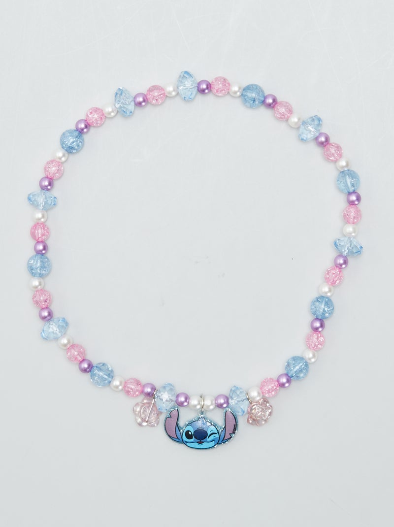 Colar com pérolas 'Stitch' Azul - Kiabi