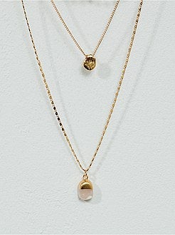 Colar dourado 3 voltas - Kiabi