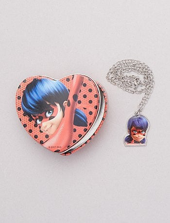 Colar em caixa de metal 'Lady Bug' - Kiabi