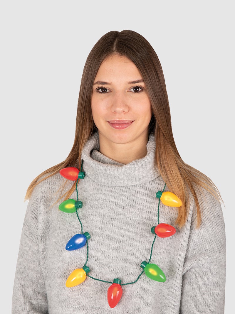 Colar grinalda de Natal com luzes Multicor - Kiabi