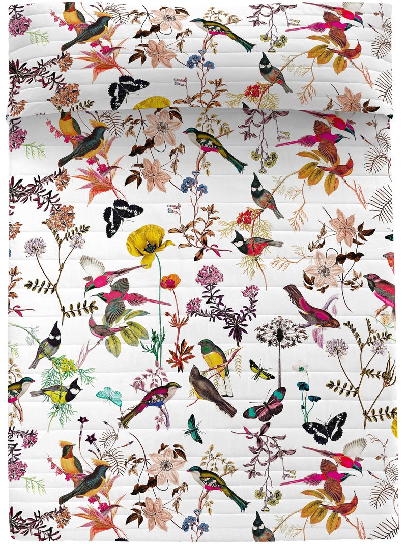 Colcha Birds of paradise "Happyfriday" Multicolorido - Kiabi