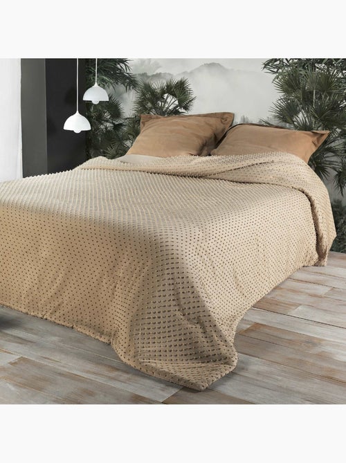 Colcha de cama com pequenas borlas - Kiabi