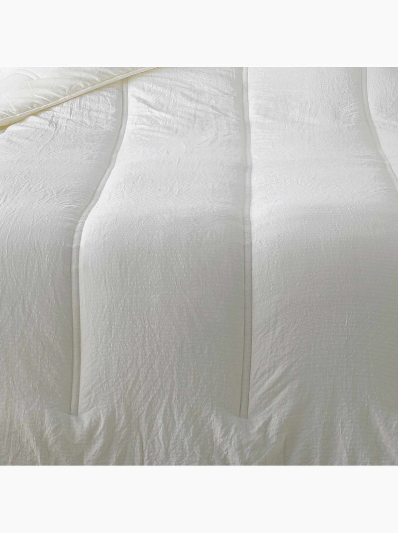 Colcha de cor lisa Creme - Kiabi