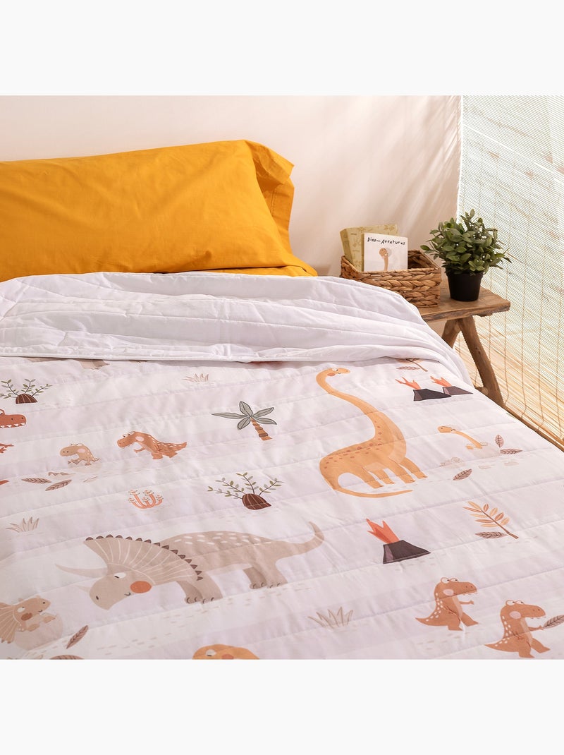 Colcha Dino family "Happyfriday" Multicolorido - Kiabi