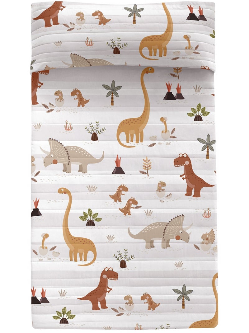 Colcha Dino family "Happyfriday" Multicolorido - Kiabi