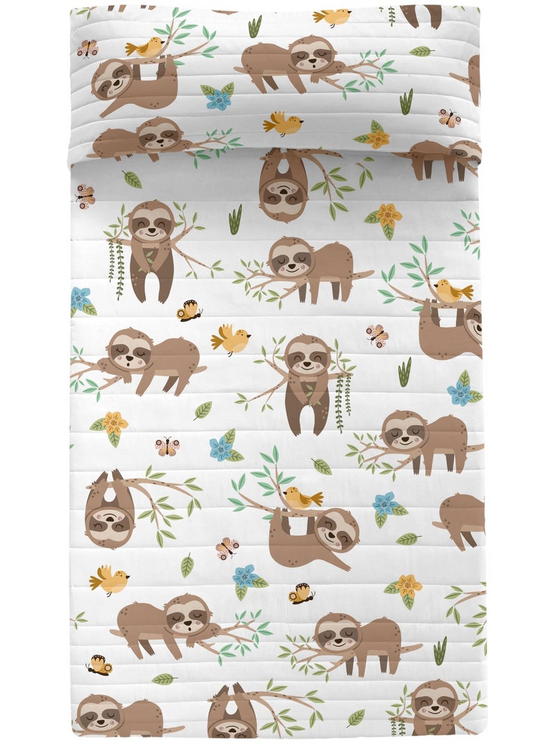 Colcha Happy sloth "Happyfriday" Multicolorido - Kiabi