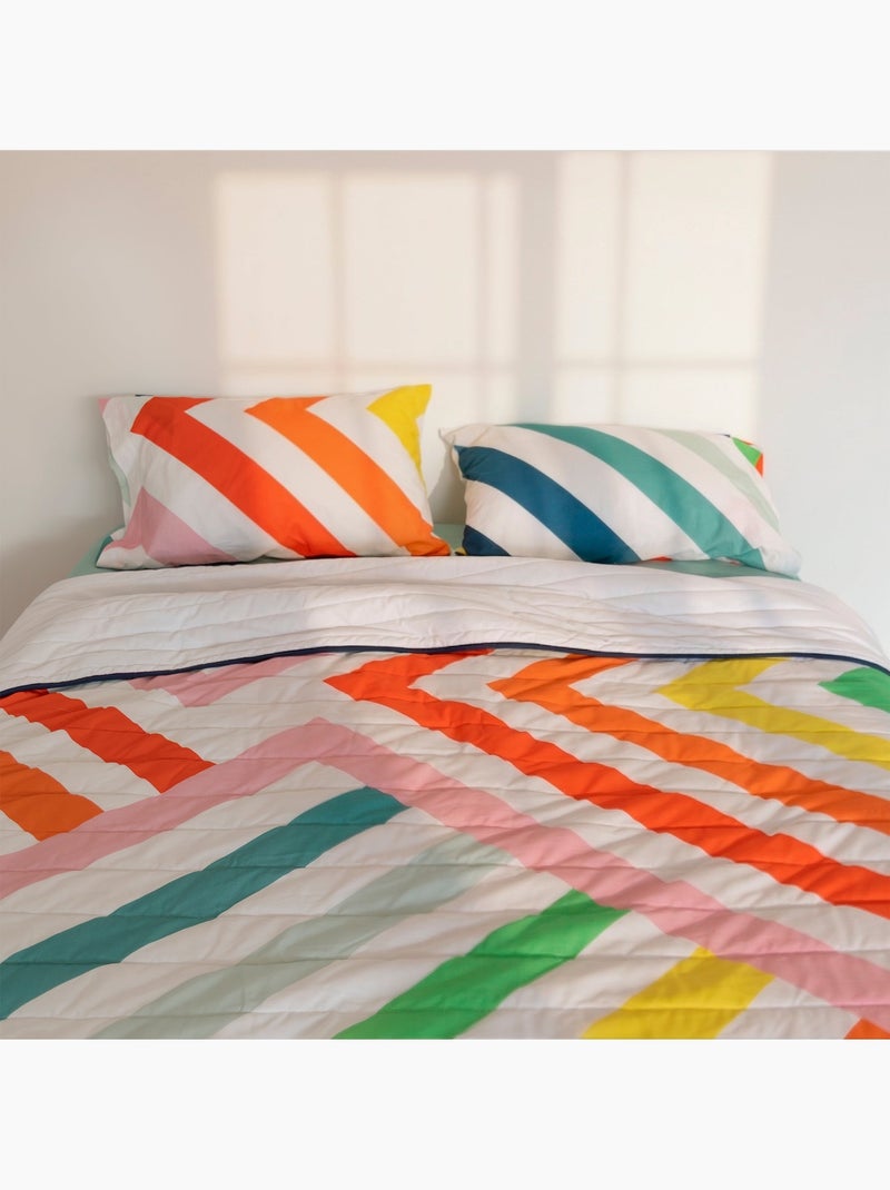 Colcha Happy stripes "Happyfriday" Multicolorido - Kiabi