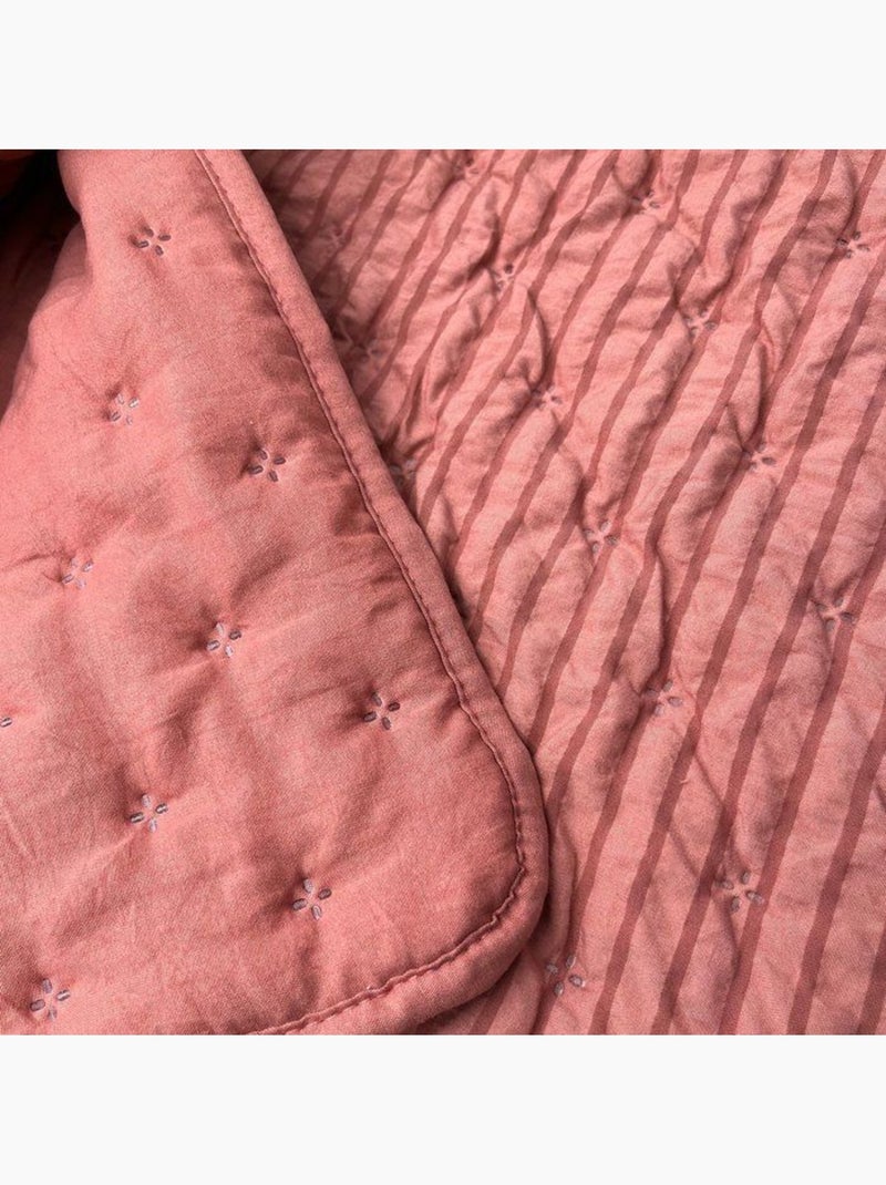 Colcha ou colcha de microfibra acolchoada Rosa - Kiabi