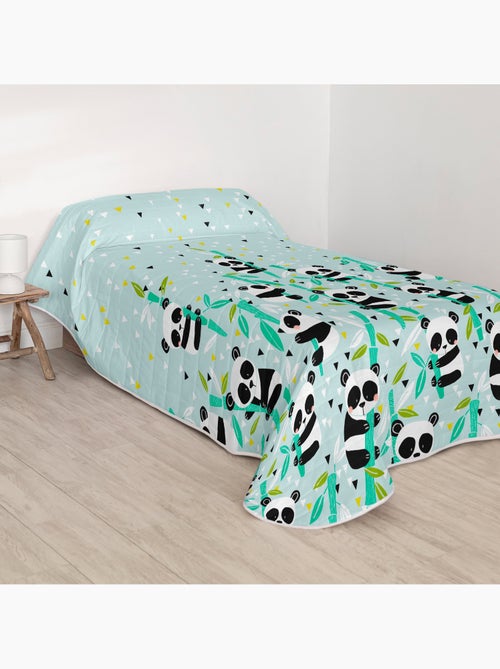 Colcha Panda garden blue "Happyfriday" - Kiabi Colcha Panda garden blue "Happyfriday" - Kiabi