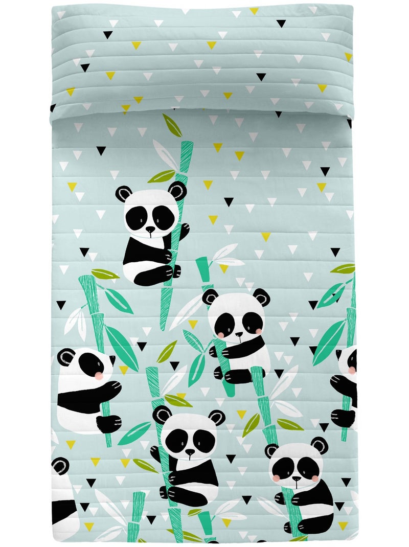 Colcha Panda garden blue "Happyfriday" Azul - Kiabi