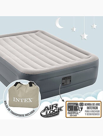Colchão inflável duplo intex tamanho l dura-beam essential rest