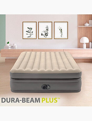 Colchão inflável duplo intex tamanho l dura-beam prime comfort elevated