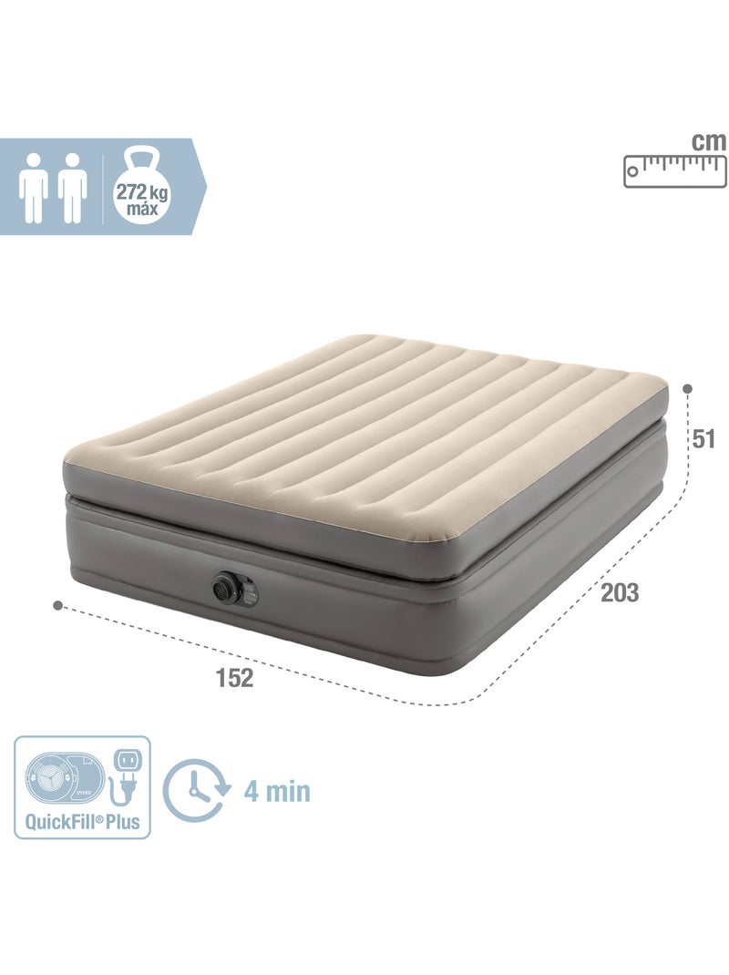 Colchão inflável duplo intex tamanho l dura-beam prime comfort elevated Cinza - Kiabi
