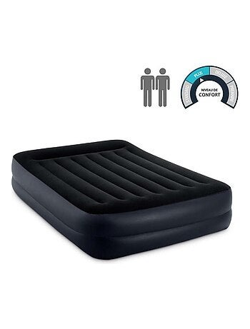 Colchão inflável duplo intex tamanho m dura-beam plus pillow rest raised