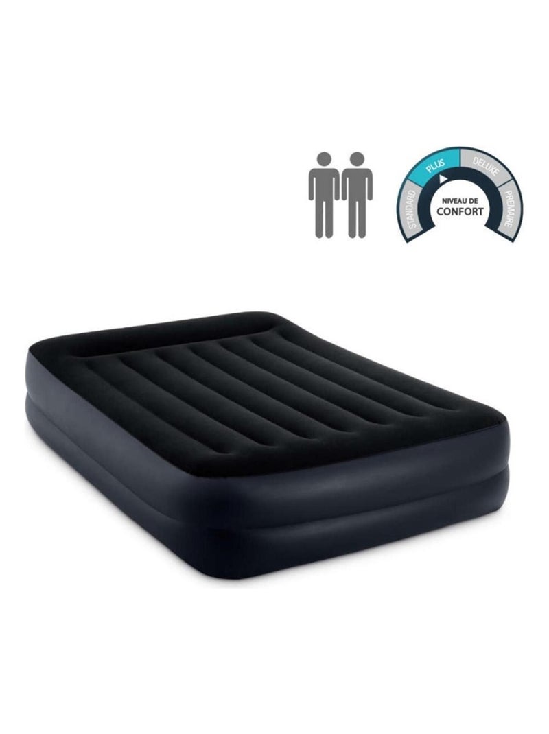 Colchão inflável duplo intex tamanho m dura-beam plus pillow rest raised Preto - Kiabi