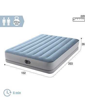 Colchão inflável duplo tamanho m plus mid-rise comfort intex