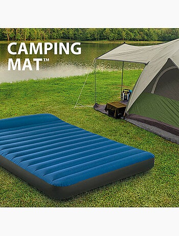 Colchão inflável duplo tpu camping matress com inflador incluído intex