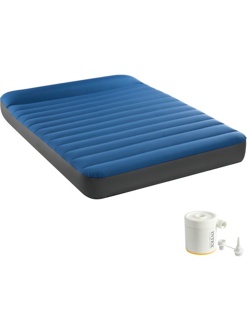 Colchão inflável duplo tpu camping matress com inflador incluído intex - Kiabi