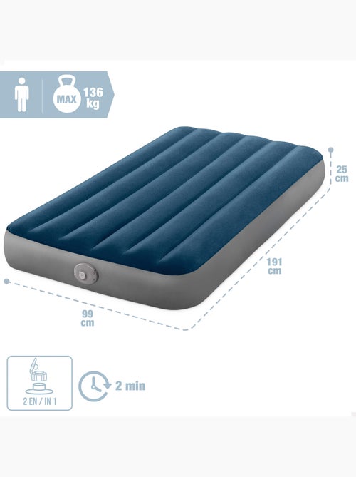 Colchão inflável individual intex standard prestige single-high 191x99x25 cm - Kiabi