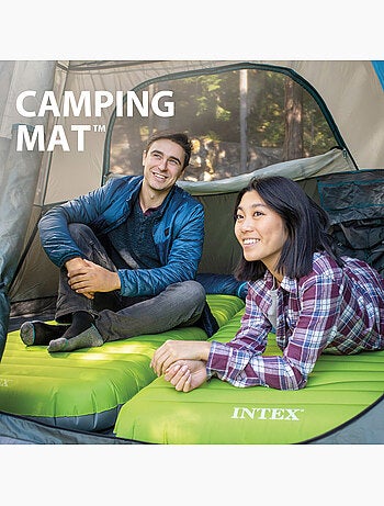 Colchão inflável individual tpu camping mat com inflador incluído intex