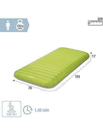 Colchão inflável individual tpu camping mat com inflador incluído intex