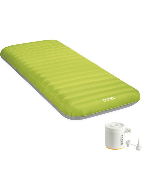 Colchão inflável individual tpu camping mat com inflador incluído intex - Kiabi Colchão inflável individual tpu camping mat com inflador incluído intex - Kiabi