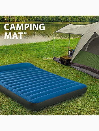 Colchão inflável individual tpu camping matress c/inflador intex