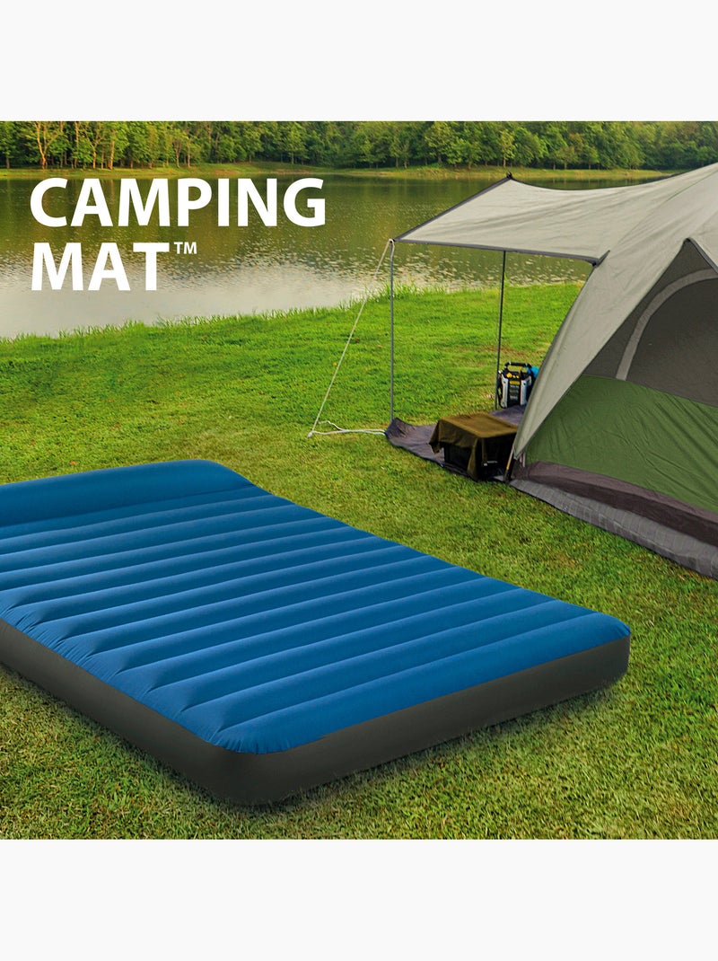 Colchão inflável individual tpu camping matress c/inflador intex Azul - Kiabi