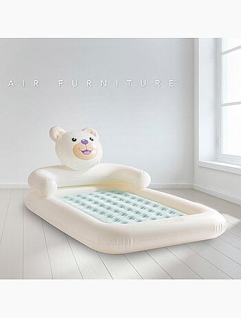 Colchão inflável infantil ursinho 114x178 cm intex