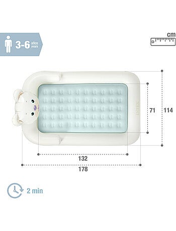 Colchão inflável infantil ursinho 114x178 cm intex