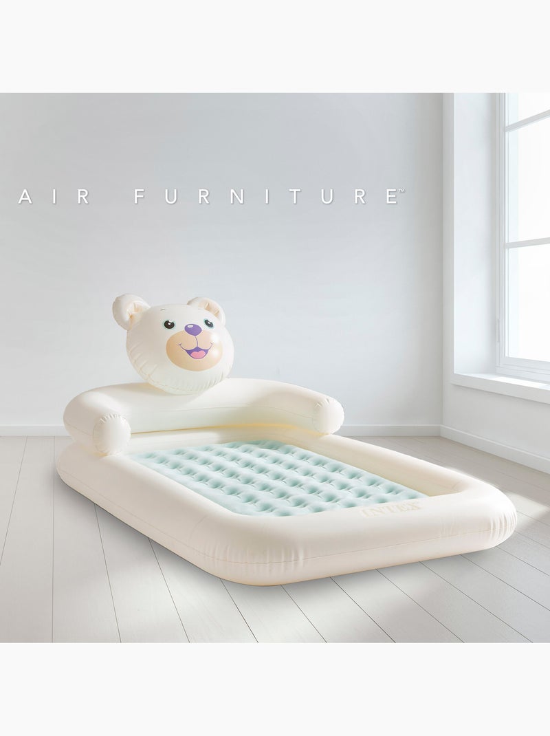 Colchão inflável infantil ursinho 114x178 cm intex Bege - Kiabi