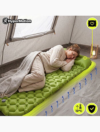 Colchão insuflável campmat hypermotion: ultraleve, compacto e confortável para trekking e campismo