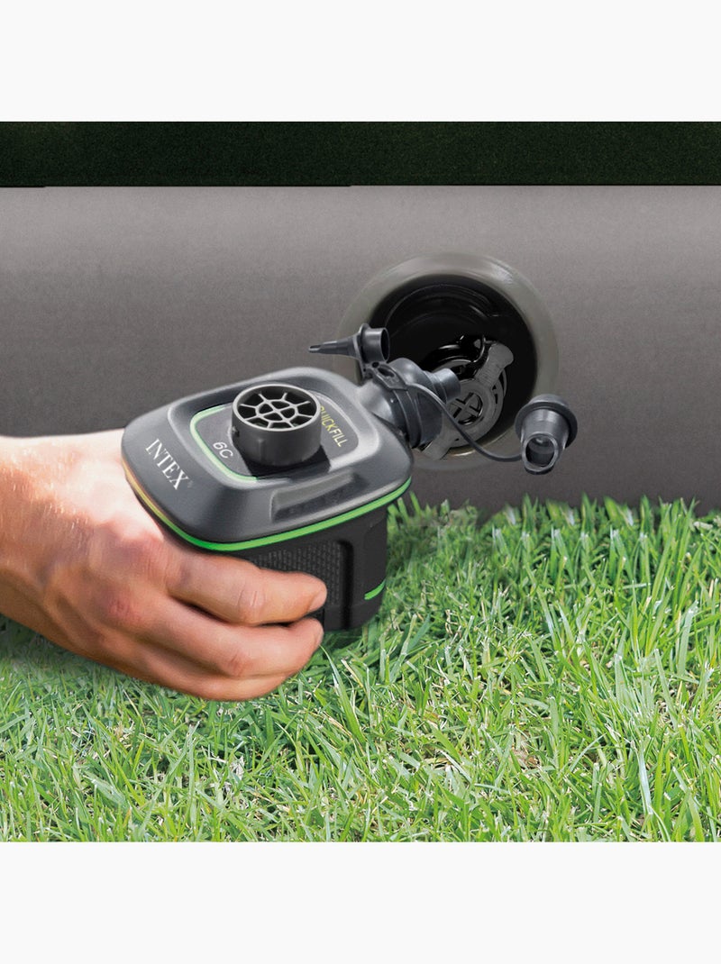 Colchão insuflável duplo com bomba prestige downy com fiber-tech intex Verde garrafa - Kiabi