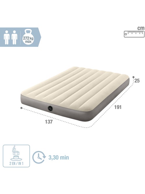 Colchão insuflável dura-beam standard - 137x191x25 cm - Kiabi
