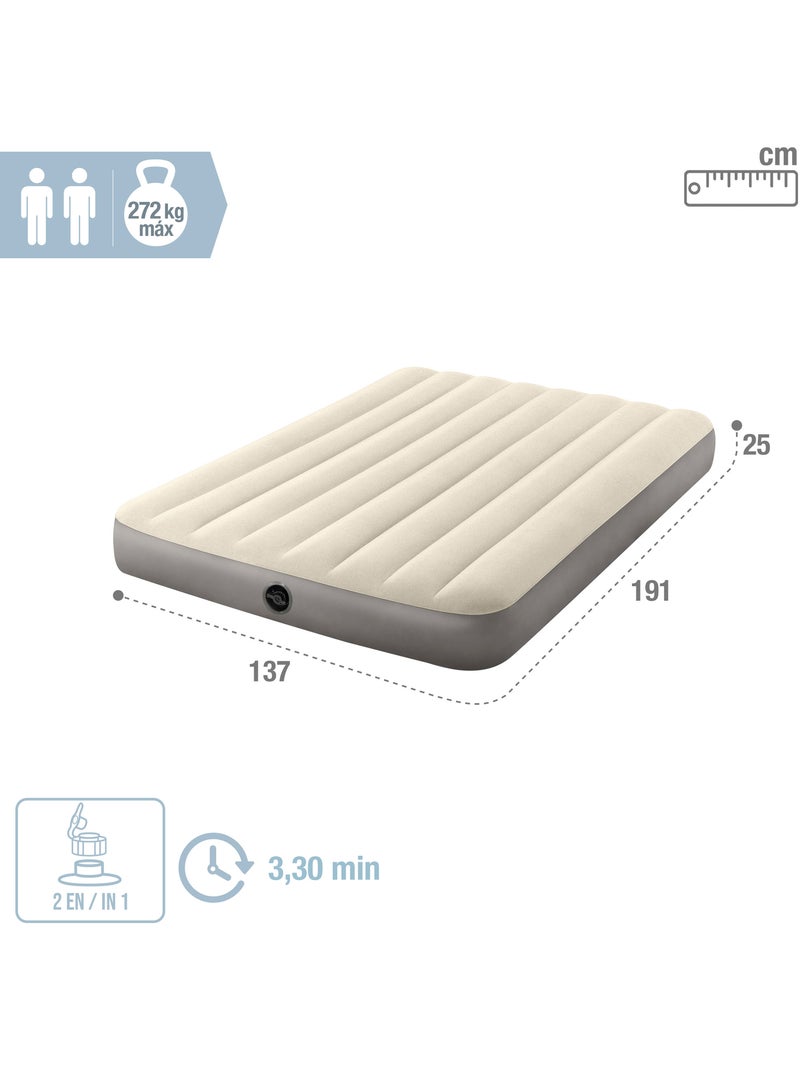 Colchão insuflável dura-beam standard - 137x191x25 cm Bege - Kiabi