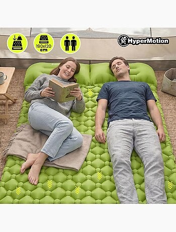 Colchão insuflável hypermotion para duas pessoas, leve e confortável para aventuras ao ar livre