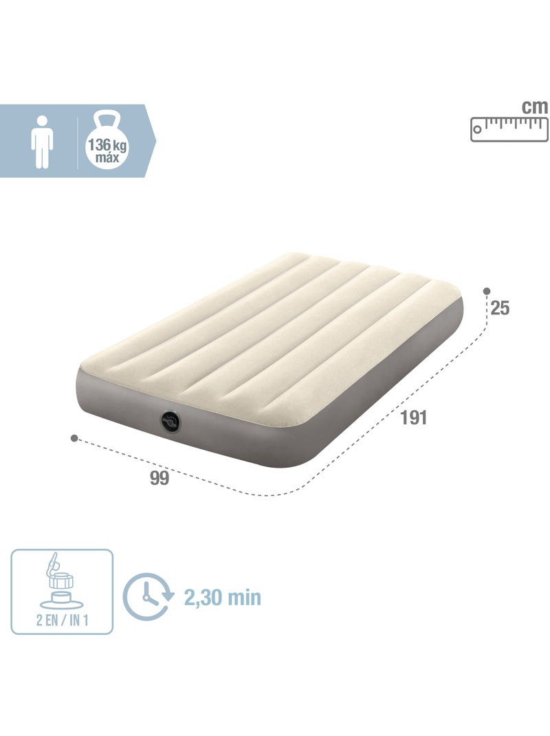 Colchão insuflável intex 99x191x25 cm Bege - Kiabi
