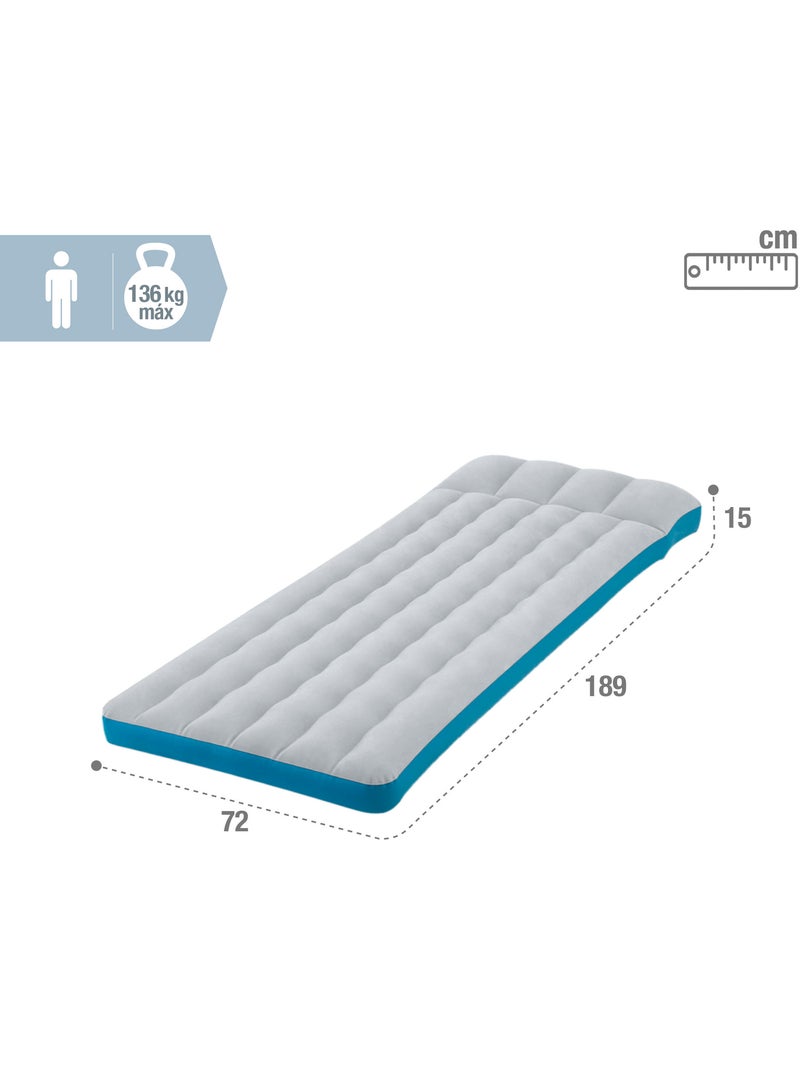 Colchão insuflável intex campismo 72x189x15 cm Azul - Kiabi