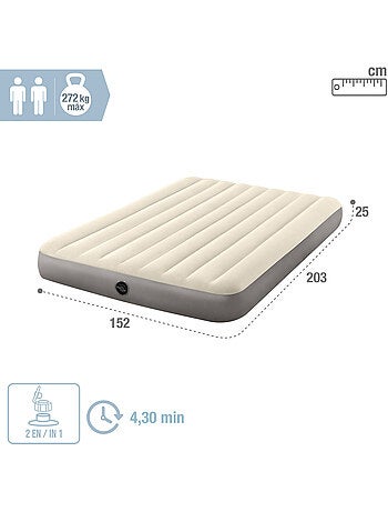 Colchão insuflável intex duplo 152x203x25 cm