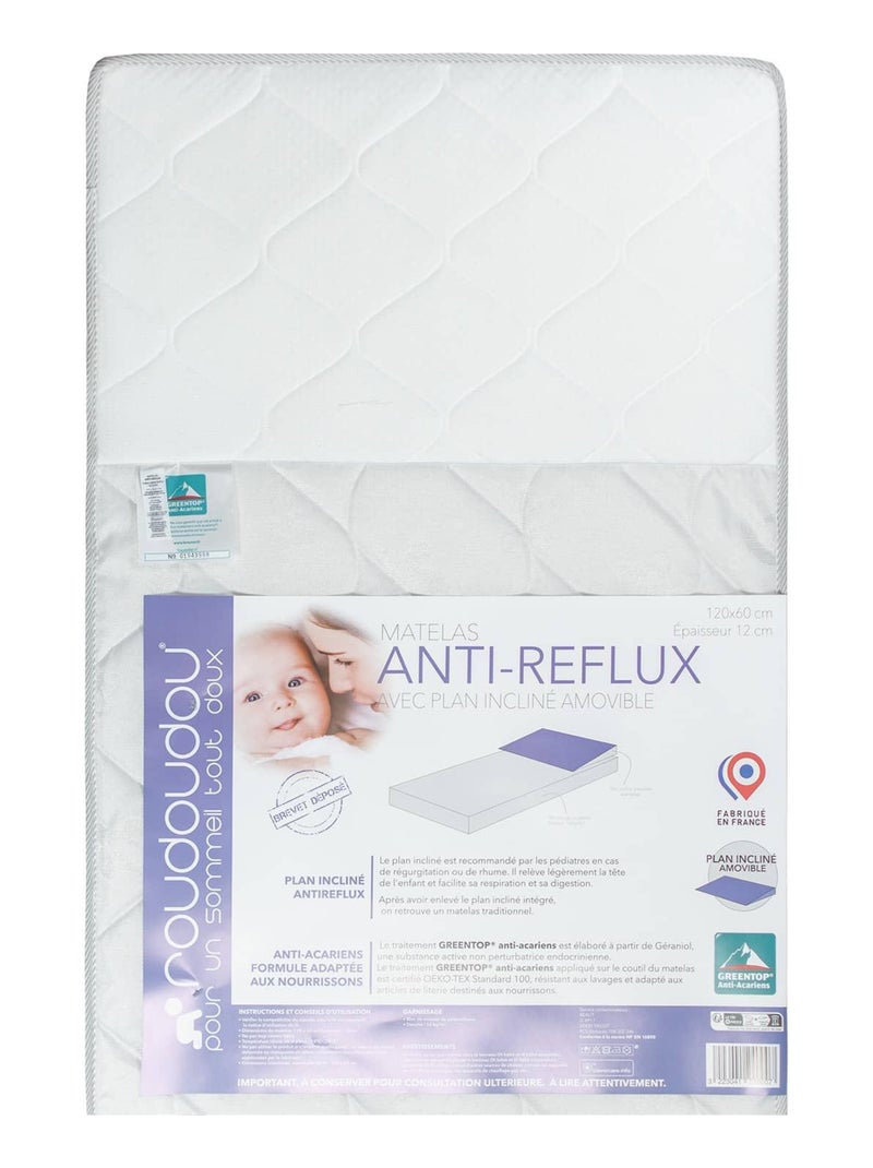 Colchão para bebé anti-refluxo | sevira kids Branco - Kiabi