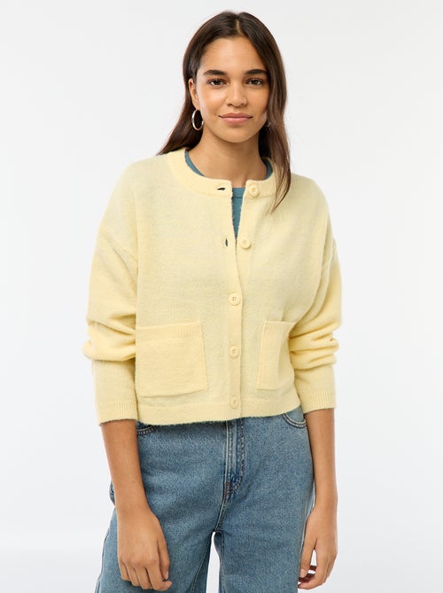 Colete abotoado com 2 bolsos aplicados - Kiabi