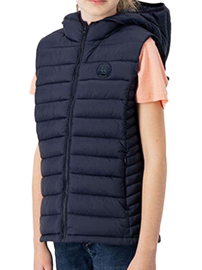 Colete Acolchoado Azul Marinho para Menina Teddy Smith Terry Azul-marinho - Kiabi