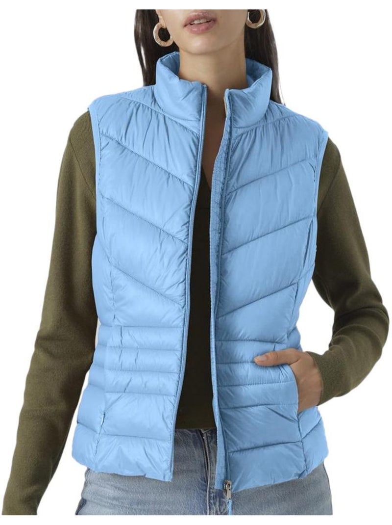 Colete Acolchoado Azul para Mulher Vero Moda Sorayasiv Azul - Kiabi