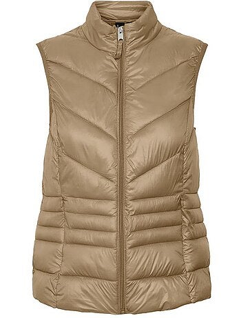 Colete Acolchoado Bege para Mulher Vero Moda Sorayasiv