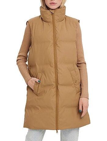 Colete Acolchoado Kaki para Mulher Vero Moda com Revestimento