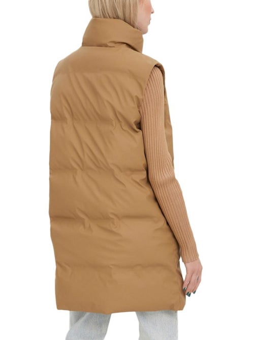 Colete acolchoado castanho para mulher vero moda coated tgy - Kiabi Colete acolchoado castanho para mulher vero moda coated tgy - Kiabi