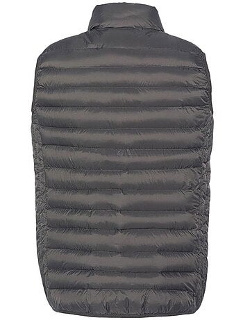 Colete acolchoado cinzento para homem schott land