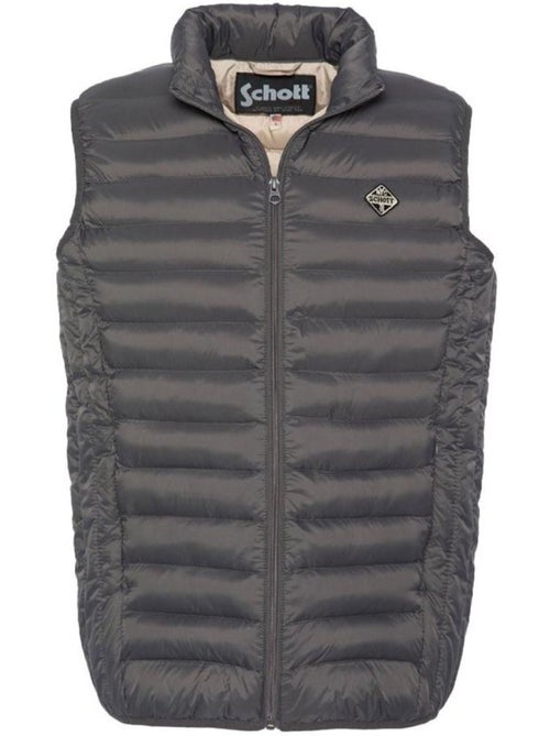 Colete acolchoado cinzento para homem schott land - Kiabi Colete acolchoado cinzento para homem schott land - Kiabi